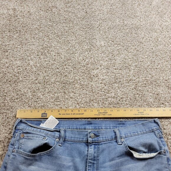 Levis 505 Jeans Mens 42x30 Regular Straight Denim Medium Wash - Picture 3 of 7